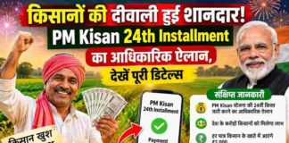 PM Kisan 24th Installment: दिवाली से पहले किसानों को मिलेगा बड़ा तोहफा, 30 अक्टूबर को खाते में आएंगे ₹2,000; तुरंत पूरी करें e-KYC